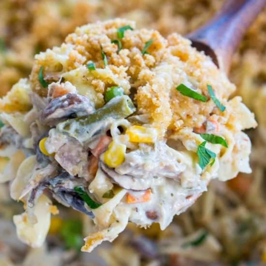 Turkey Tetrazzini - Recipe photo by peasandpeonies