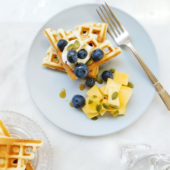 Basic Waffle - Recipe photo by a new green leaf