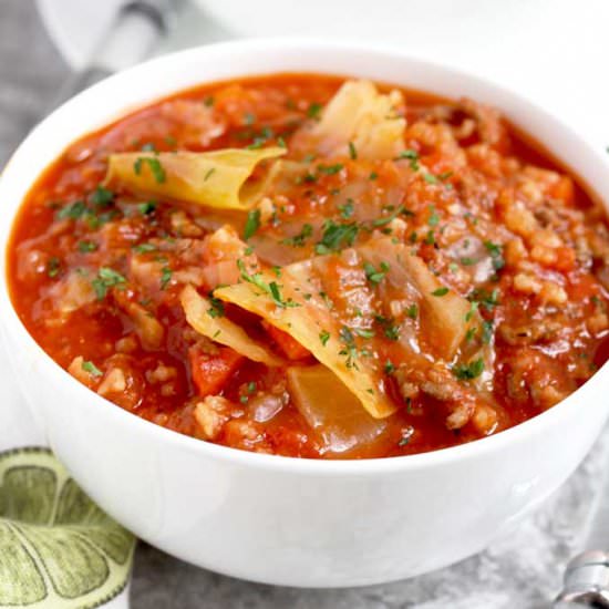 Cabbage Roll Soup - Recipe photo by Lemon blossoms