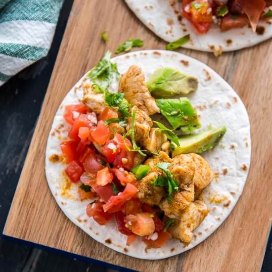 Cajun Chicken Street Tacos - Recipe photo by loveyourbodywell