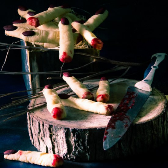 Halloween Witch finger cookies - Recipe photo by anindya0909