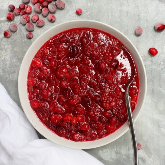 Bourbon Cranberry Sauce - Recipe photo by champagne-tastes