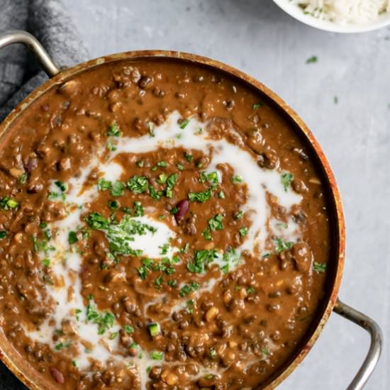Vegan Dal Makhani - Recipe photo by thecuriouschickpea
