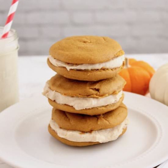 Pumpkin Whoopie Pie - Recipe photo by Healy Eats Real