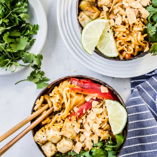 Mango Curry Noodle Bowls - Recipe photo by Healthy Little Vittles
