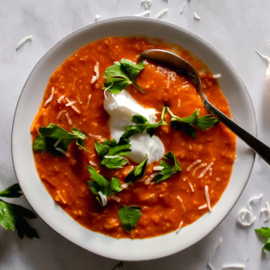 Lentil Coconut Soup - Recipe photo by pageandplate