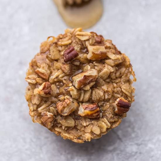 Honey Nut Baked Oatmeal Cups - Recipe photo by LifemadeSweeter