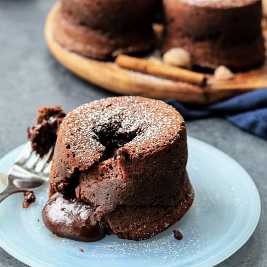 Fall Spiced Mocha Lava Cakes - Recipe photo by Give it Some Thyme