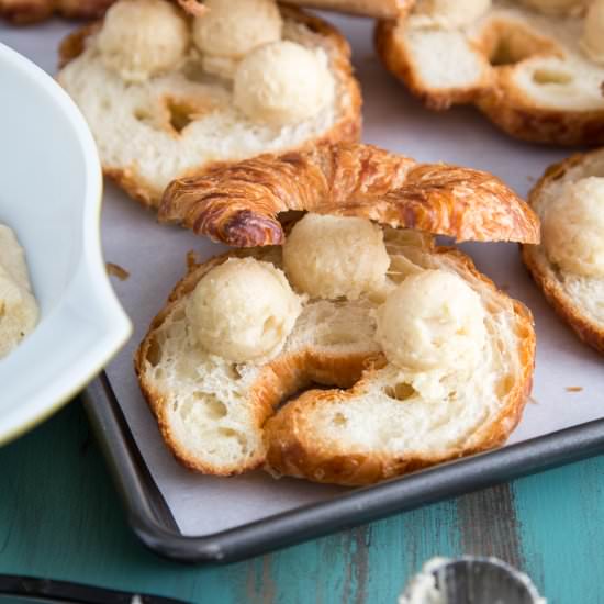 Macadamia coconut croissant - Recipe photo by Wild wild whisk