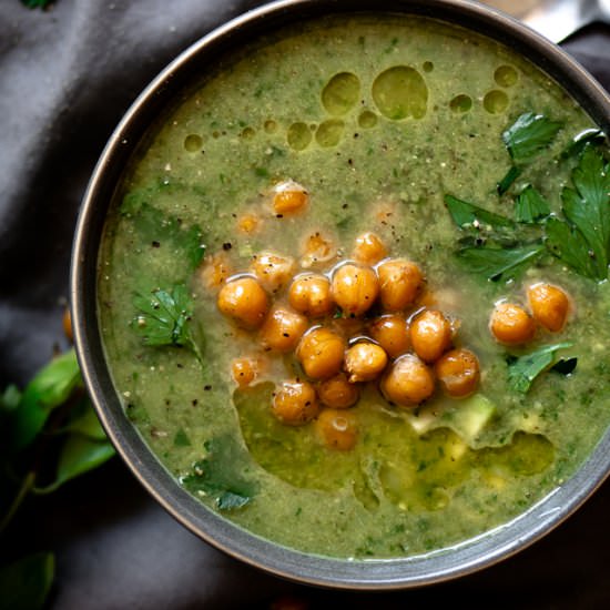 Green Goddess Herb Soup - Recipe photo by Inspector Gorgeous