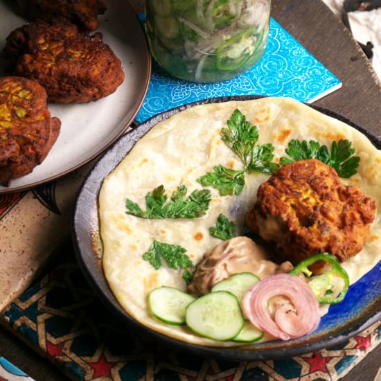 Palestinian cauliflower fritter - Recipe photo by Shamshiri cAfe