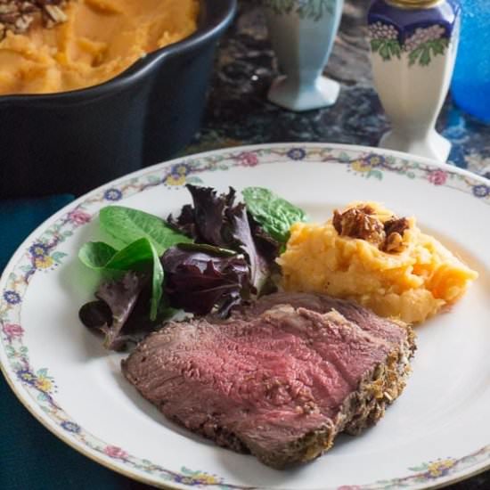 Horseradish Encrusted Roast Beef - Recipe photo by FODMAP Everyday