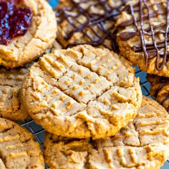 Easy Peanut Butter Cookies - Recipe photo by inspiredtaste