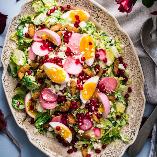 Shaved Brussels Sprout Salad - Recipe photo by rhubarbandcod