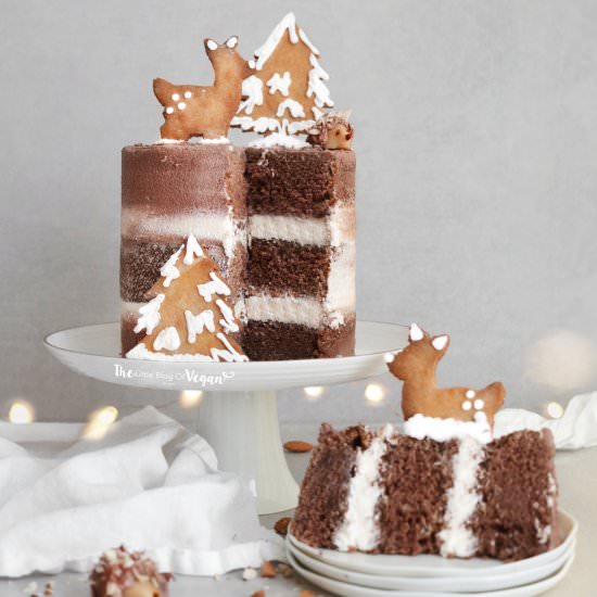 Vanilla & chocolate cake - Recipe photo by The Little Blog of Vegan