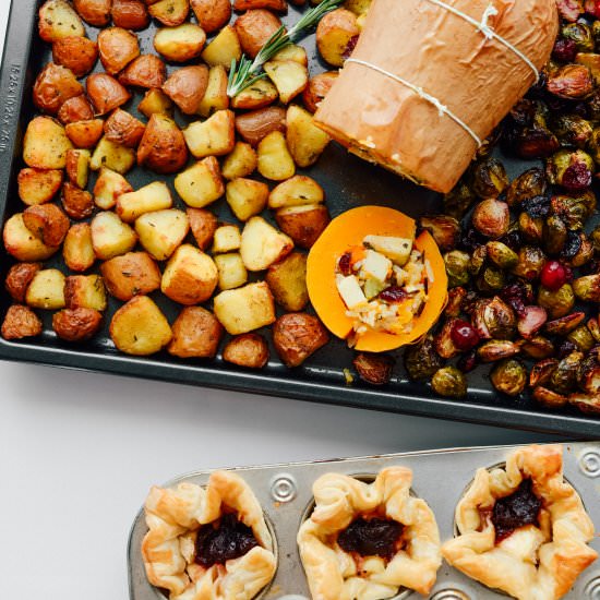 Sheet Pan Vegetarian Thanksgiving - Recipe photo by liveeatlearn