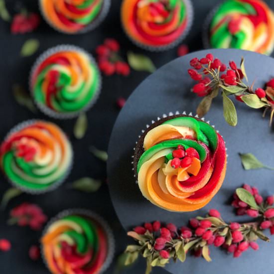 Rainbow Buttercream Frosting - Recipe photo by yummology