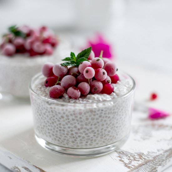 Simple chia seed pudding - Recipe photo by RainbowInMyKitchen