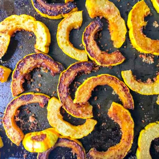 Roasted Parmesan Delicata Fries - Recipe photo by MyLifeCookbook