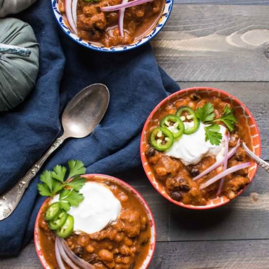 Pumpkin and Beef Chili - Recipe photo by hungerthirstplay
