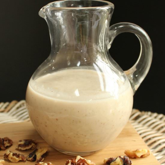 Maple Walnut Vinaigrette - Recipe photo by Family Table Treasures