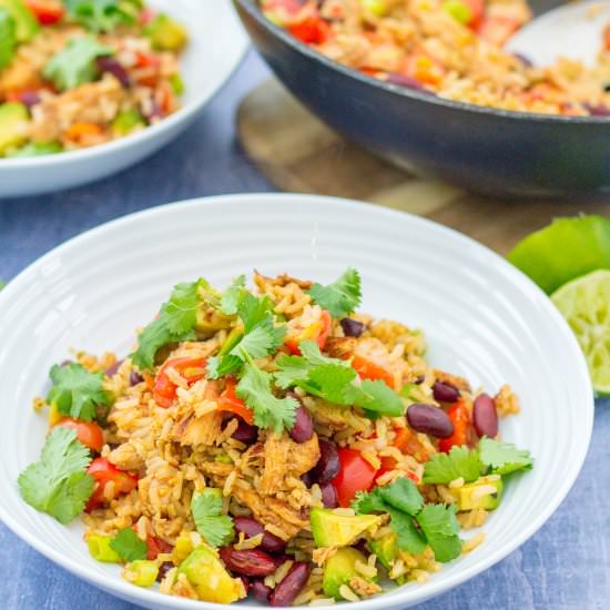 Mexican Leftover Turkey Rice Salad - Recipe photo by easypeasyfoodie