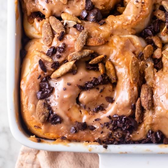 Pumpkin Spice Latte Cinnamon Rolls - Recipe photo by b. sweet