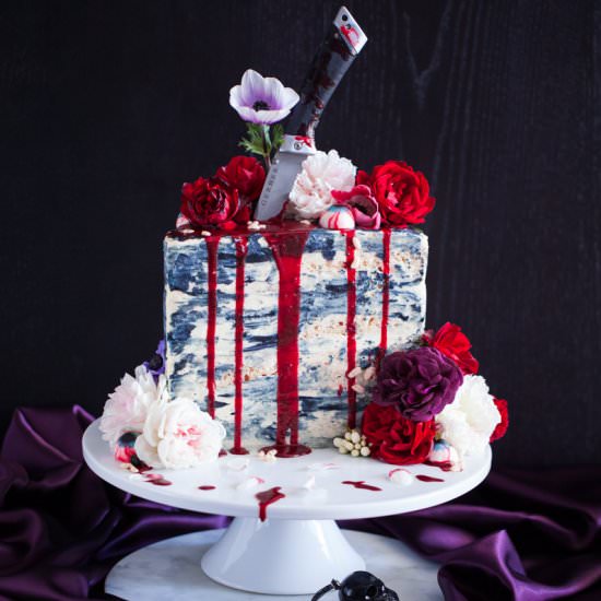 Bloody Halloween Cake - Recipe photo by milkchaihoney