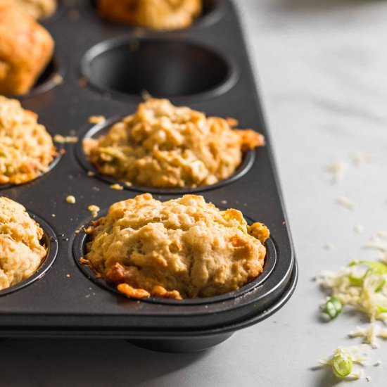 Apple Cheddar Beer Bread Muffins - Recipe photo by foodandtable
