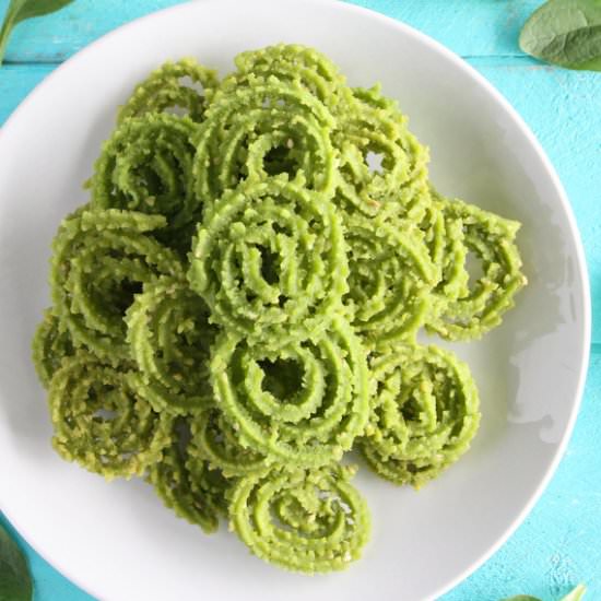 Spinach Murukku - Recipe photo by sandhiya