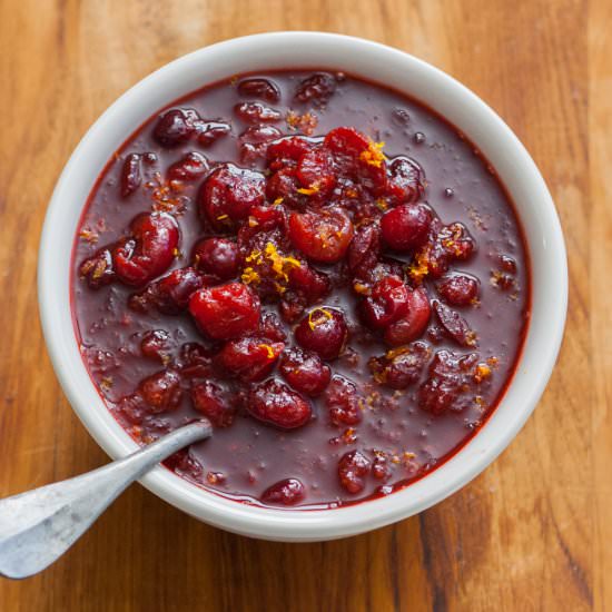 Tangerine-Port Cranberry Sauce - Recipe photo by Spoonwithme