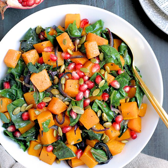 Butternut Squash and Chard - Recipe photo by twoofakindcooks