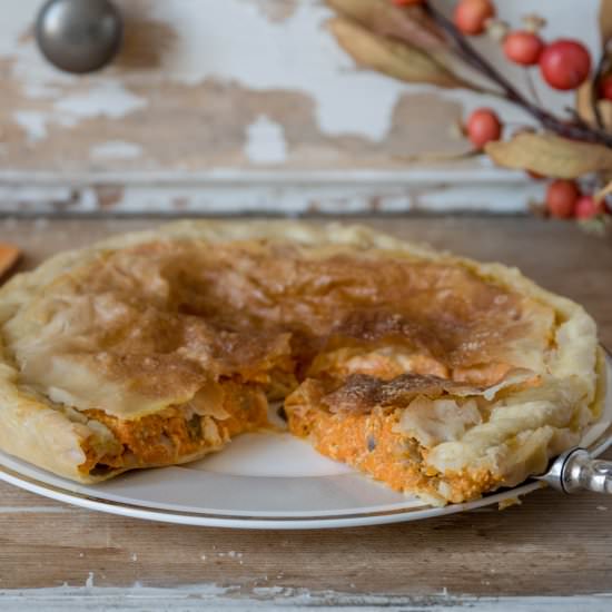 Savory pumpkin pie - Recipe photo by asmallkitcheningenoa