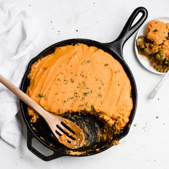 Curry Sweet Potato Shepherd's Pie - Recipe photo by wellfedsoul