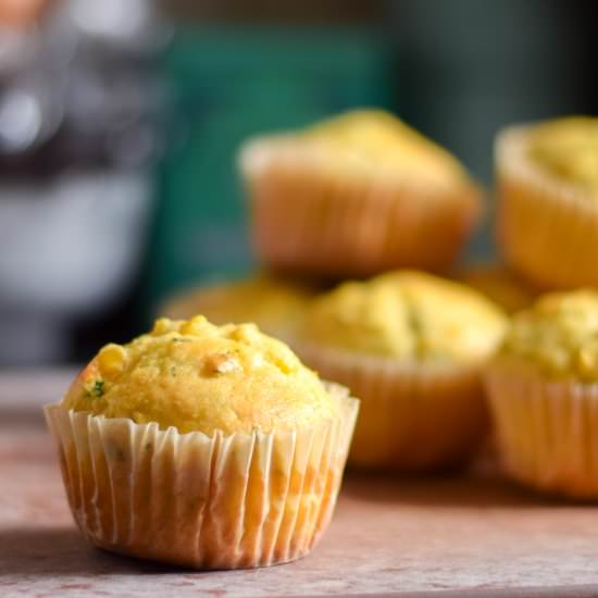 Herb Corn Muffins - Recipe photo by forwardeats