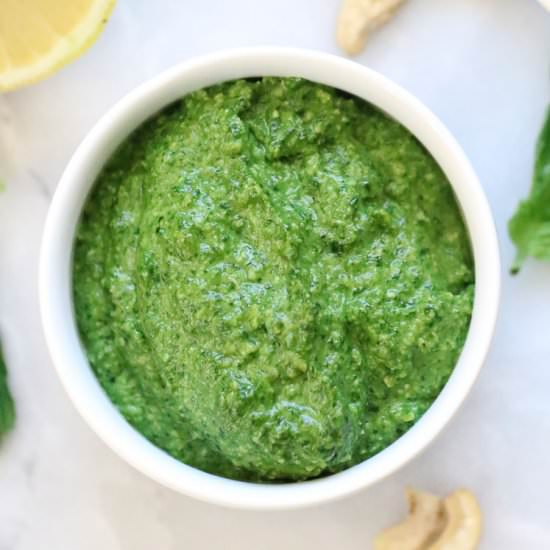 Perfect Vegan Pesto - Recipe photo by veganblueberry