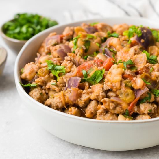 Sausage and Bean Skillet - Recipe photo by rachelcooksblog