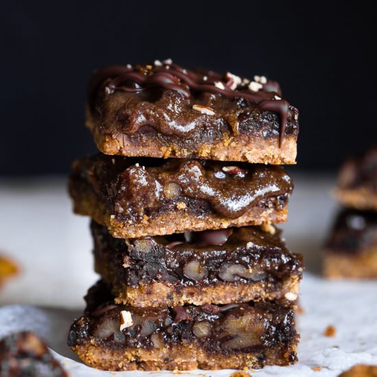 Gingerbread Chocolate Magic Bars - Recipe photo by foodfaithfitness