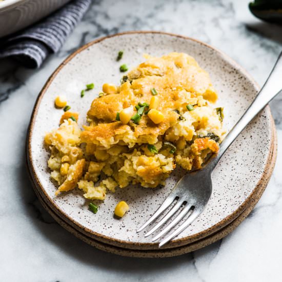 Green Chile Corn Casserole - Recipe photo by isabeleats