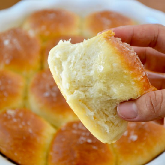 Easy Homemade Dinner Rolls - Recipe photo by justataste