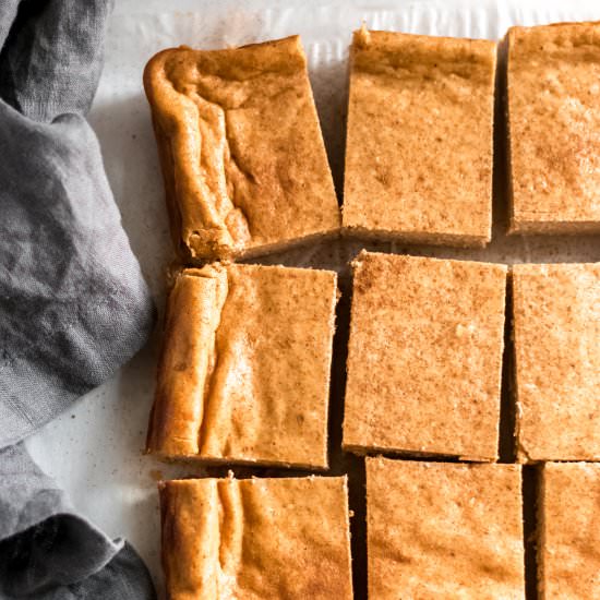 Pumpkin Cheesecake Bars - Recipe photo by realbalanced