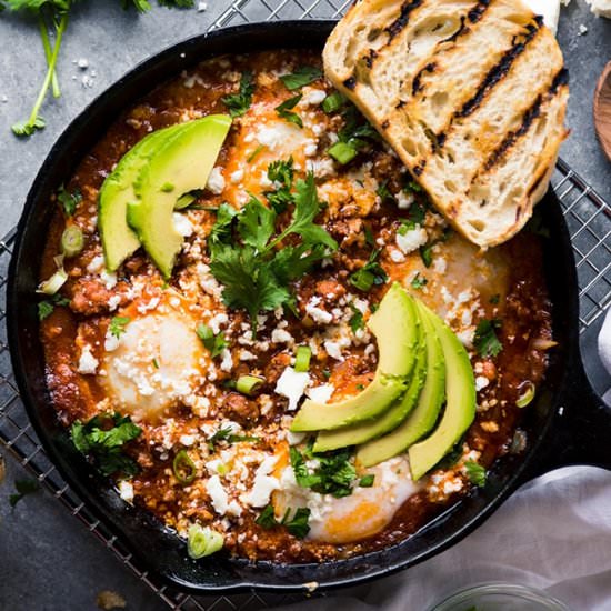 Chorizo Baked Eggs - Recipe photo by lifeasastrawberry