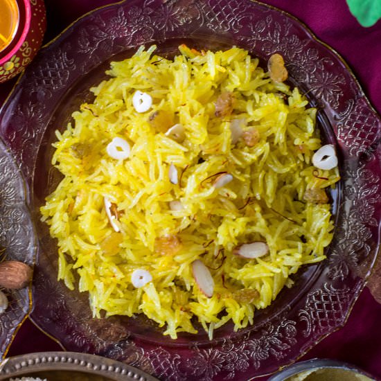 Zafrani Pulav - Recipe photo by cookingwithpree