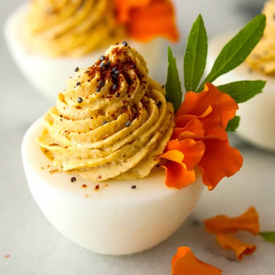 Spicy Deviled Eggs - Recipe photo by shekeepsalovelyhome
