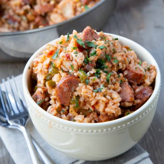 Weeknight Jambalaya - Recipe photo by giftofhospitality