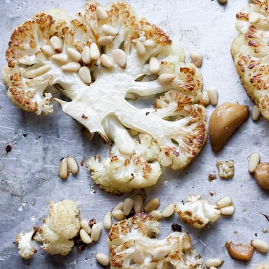 Roasted Cauliflower w/Garlic Confit - Recipe photo by Make_n_Curate