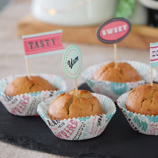 Tahini Banana Muffins - Recipe photo by craftcooklove