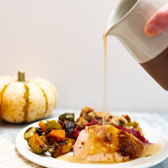 Quick Fool-Proof Herbed Gravy - Recipe photo by sipandspice