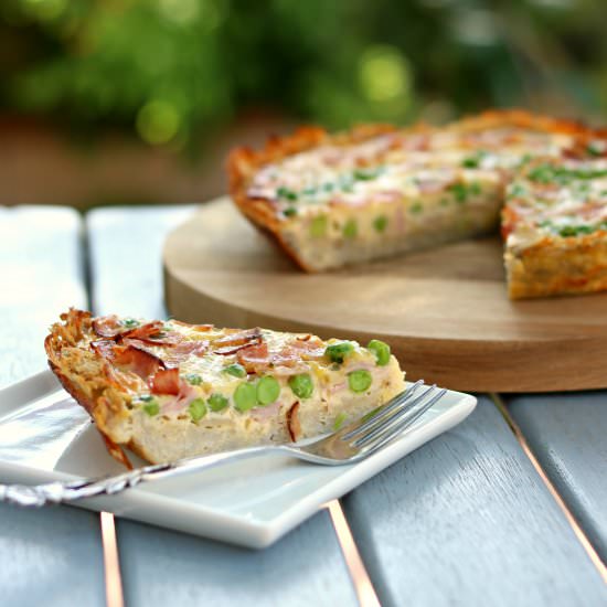 Easy Hash Brown Crusted Quiche - Recipe photo by SouthernInLaw
