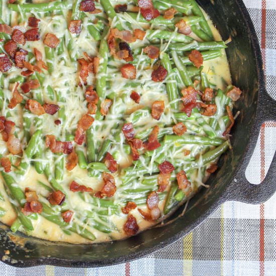Green Bean and Bacon Au Gratin - Recipe photo by Cheesecurdinparadise